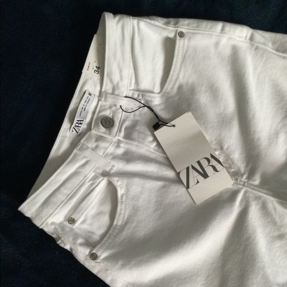 Zara High-Rise White Women’s Jeans